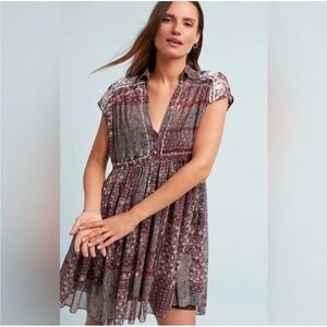 Anthropologie Boho Chic Mini Dress